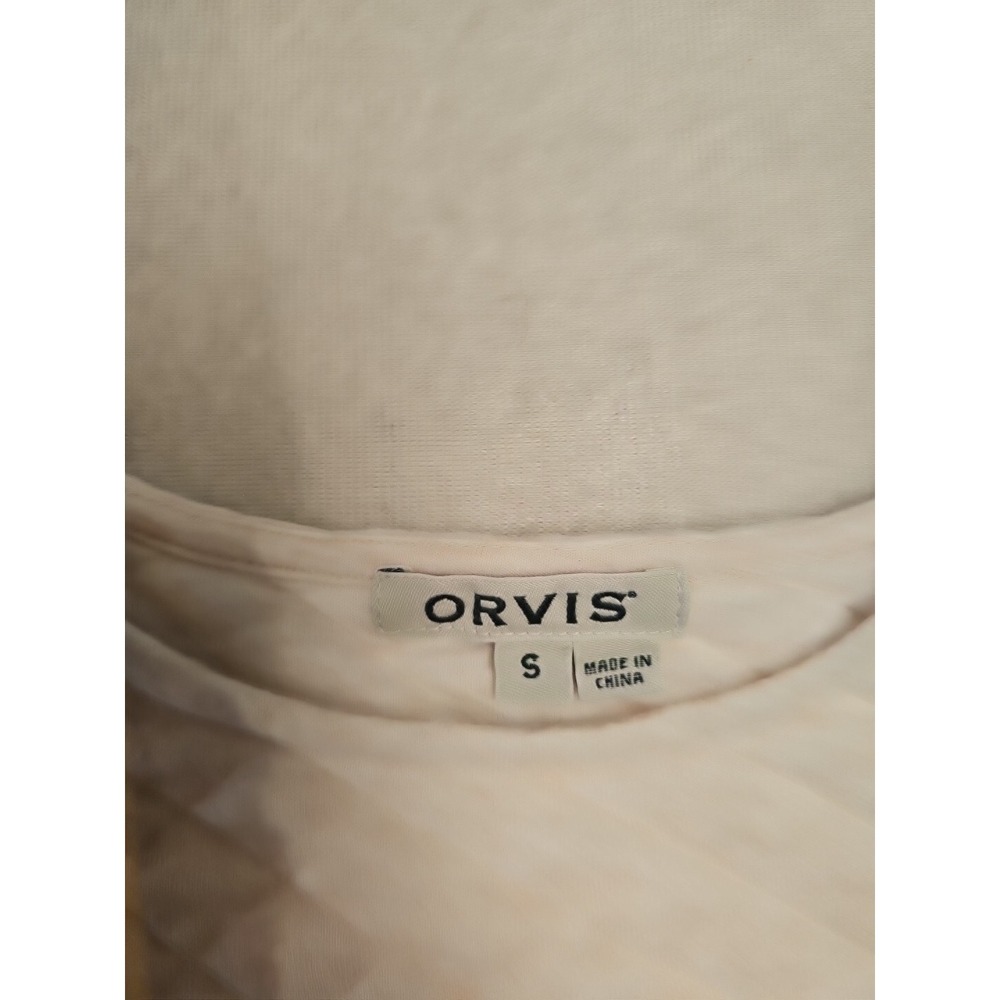 Orvis Womens Pullover  Pink‎ Quilted Small Long Sleeve - Picture 4 of 7